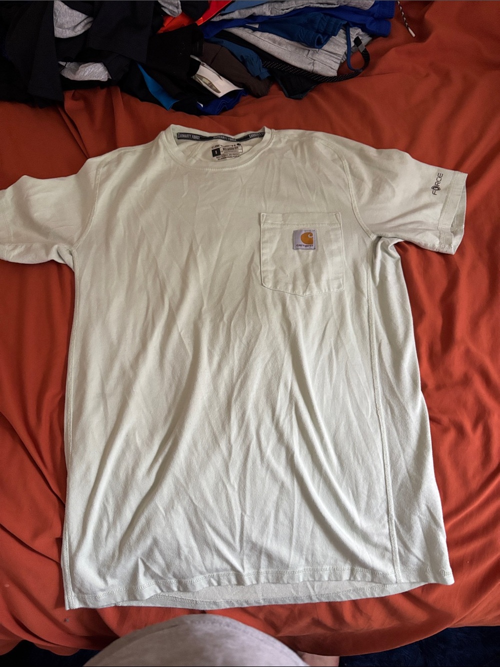 Carhartt Short Sleeve Pocket Tee in Pale Mint